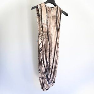 Rick Owens Printed Sleeveless Cotton Dress Button in front Small